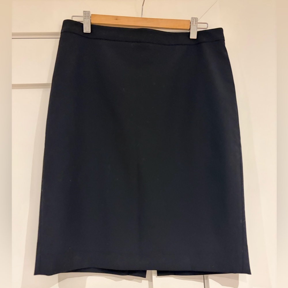J. Crew Elegant Black Pencil Skirt